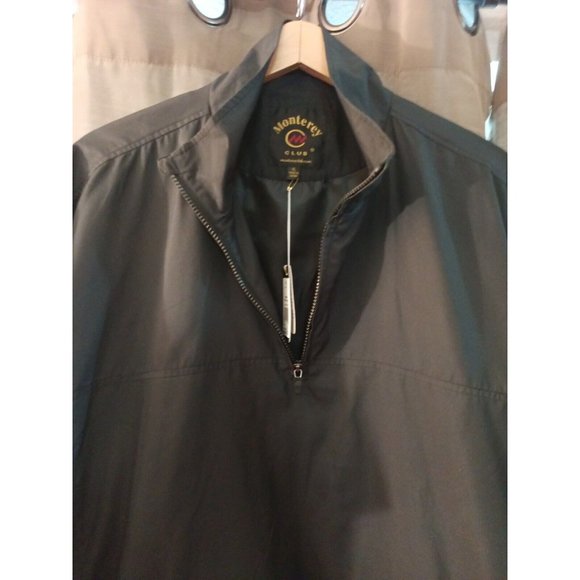 Nwt Men's Monterey Club Colorblock Pullover 3/4 Sleeve Windbreaker Jacket Sz. XL - Picture 3 of 11